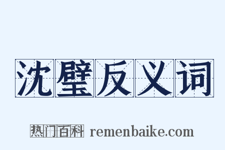 沈璧反义词是什么意思的图片